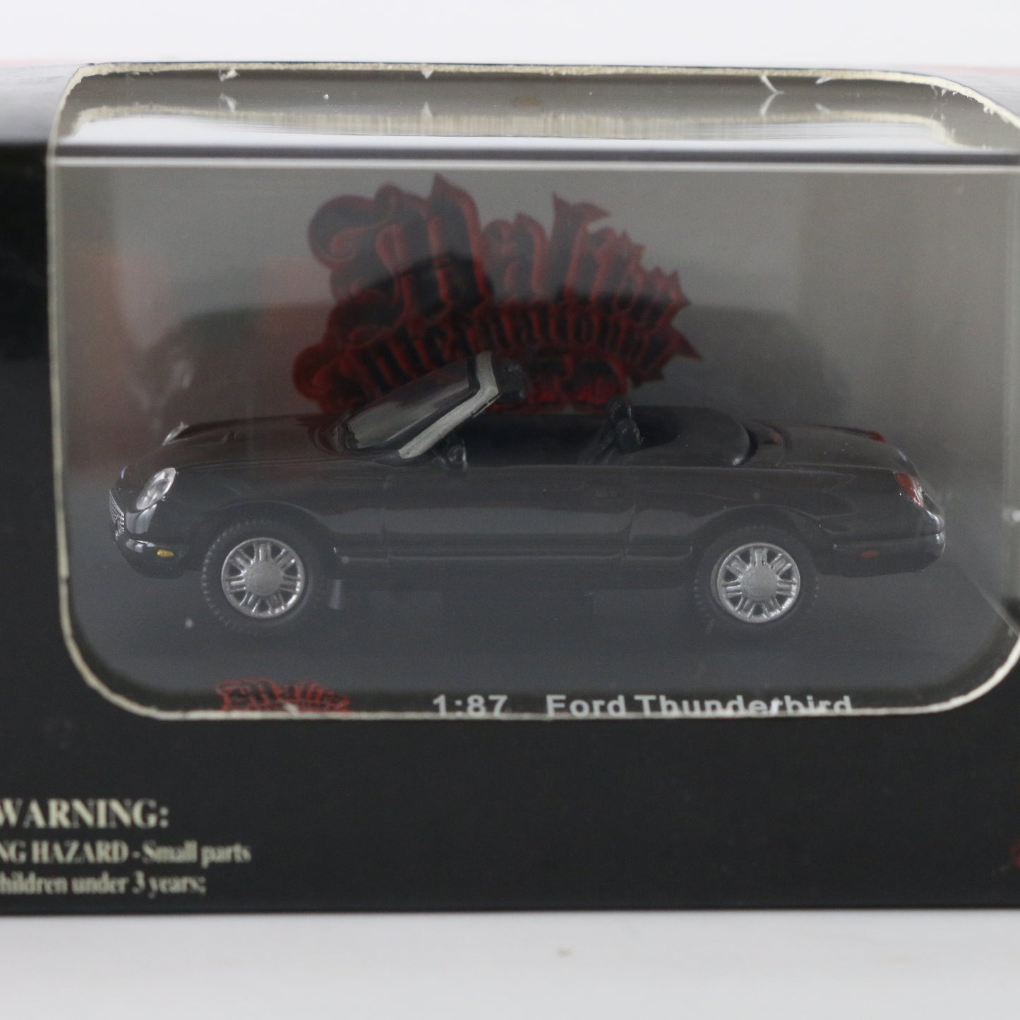 Ford Thunderbird Black Convertible Malibu HO Scale 1:87