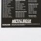 Metal Gear Solid Trading Card Gray Fox Checklist Konami Playstation