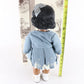 Terri Lee Bonnie Lou Sunday Best Black 16" Doll W/ Blue Dress & Extras 90023