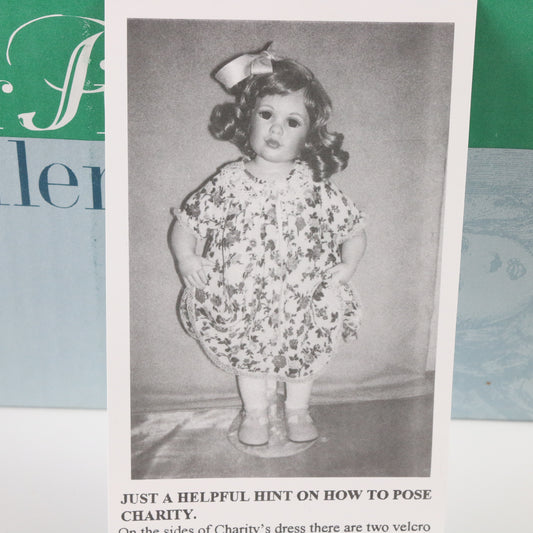 Charity Jeanne Singer Masterpiece Gallery 22" Porcelain Doll 202/2000 Ba247