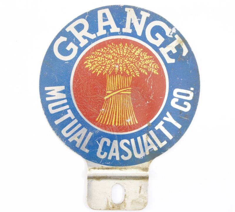 Grange Mutual Casualty Co. 4.5��� Metal License Topper