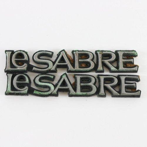 Lot Of 2 1977-83 Buick Lesabre Rear Quarter Nameplate Badges 5"