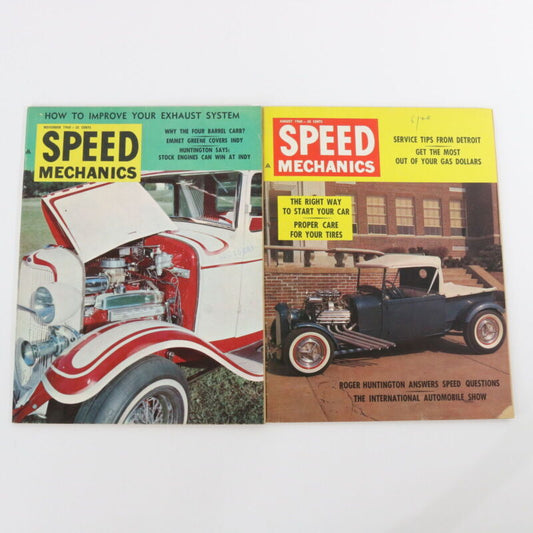 Lot Of 2 Speed Mechanics Vintage RODDING HOT ROD Magazine August & November 1960