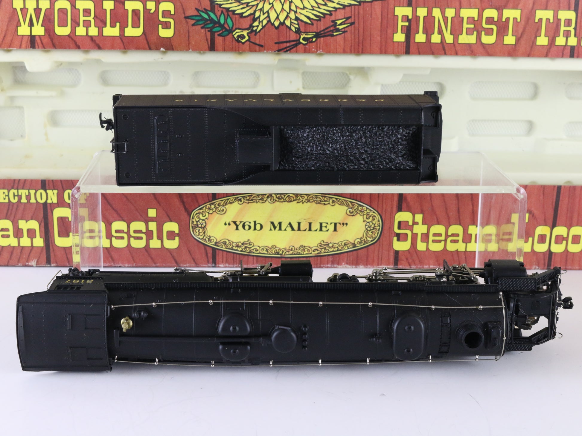 AHM HO PRR 2197 Y6B Mallet 2-8-8-2 Steam Locomotive
