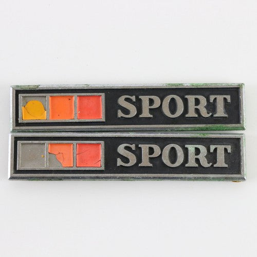 Lot Of 2 1977-80 Dodge Adventurer Truck Sport Fender Tag 3.5"