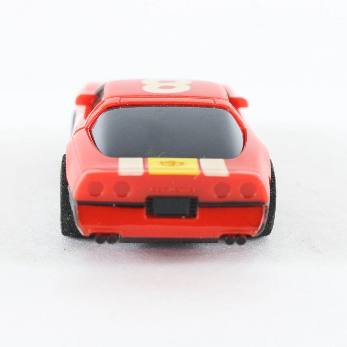 Aurora AFX Chevy Corvette #8 Red Yellow Screecher HO Slotless Slot Cars
