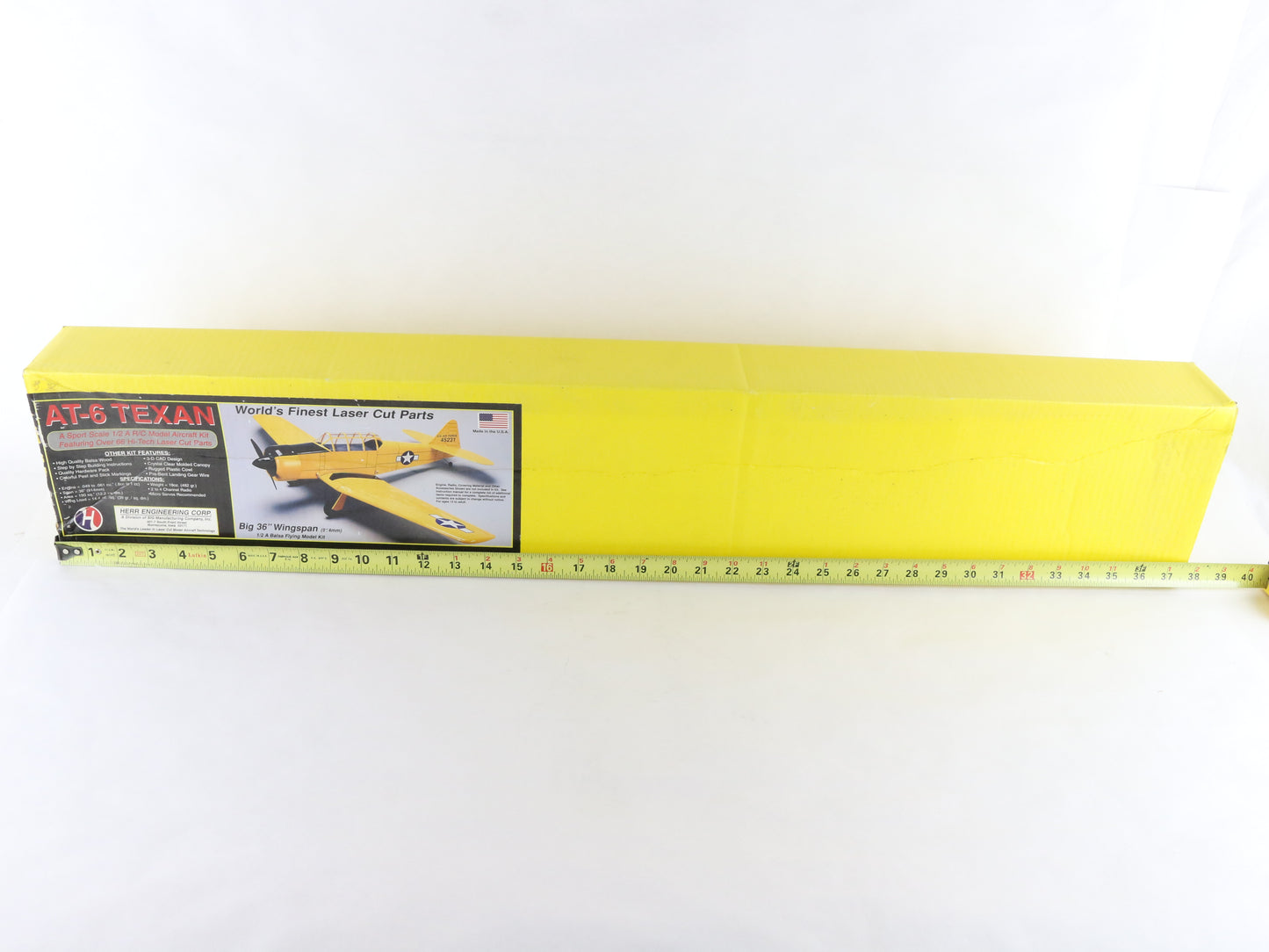 AT-6 Texan 36" Wingspan 1/2 Balsa Wood Herr RC Plane Kit K-501