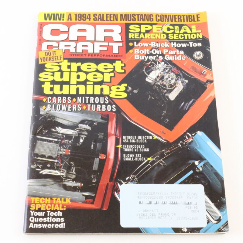 Car Craft Street Super Tuning June 1994 Petersen Publishing