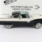 1955 Ford Fairlane Crown Victoria Danbury Mint 1:24 White Black Diecast Model