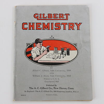 A.C. Gilbert chemistry instruction book 1922