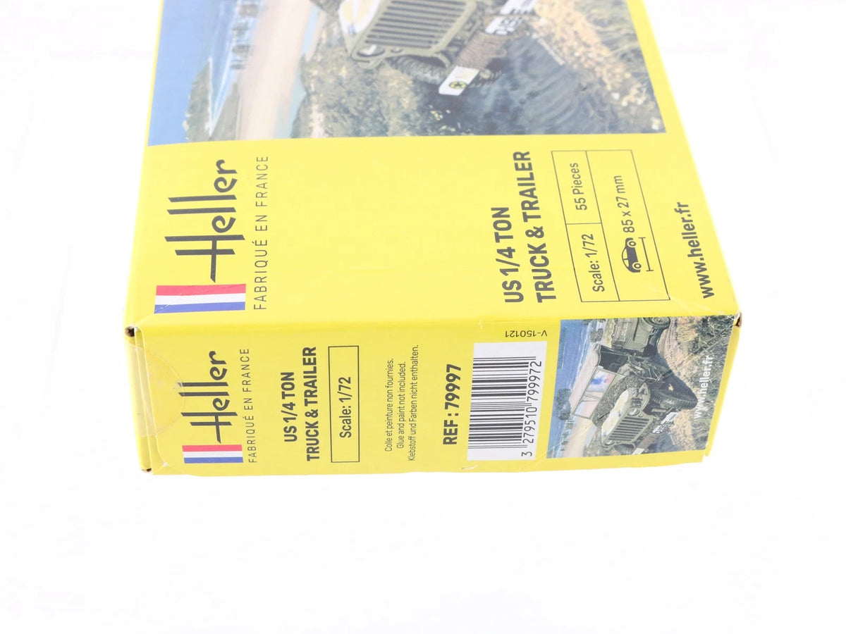 US 1/4 Ton Truck & Trailer Heller 1:72 Sealed Military Kit