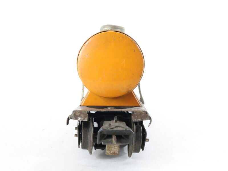 Prewar Shell TLC Orange Tank Car Lionel O 2654