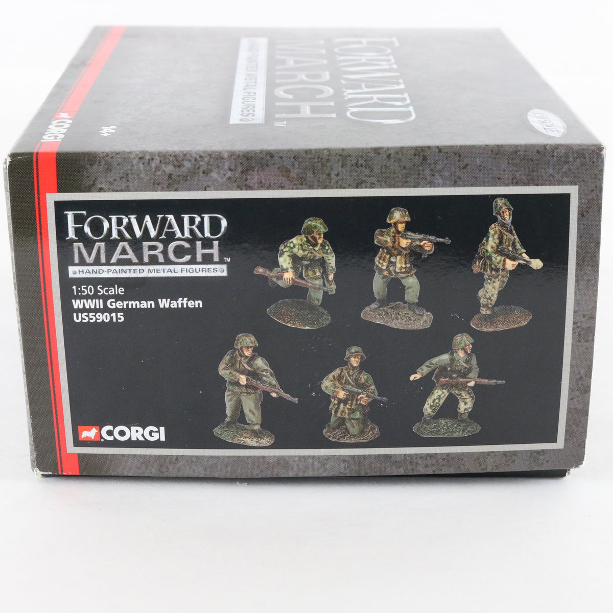 WW2 German Waffen SS Infantry Soldiers Forward March Corgi 1:50 US59015 Metal