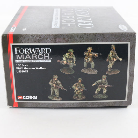 WW2 German Waffen SS Infantry Soldiers Forward March Corgi 1:50 US59015 Metal