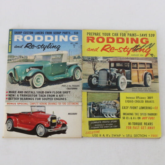 Lot Of 2 Rodding & Restyling Vintage Car Manuals Aug 1957 Oct 1962