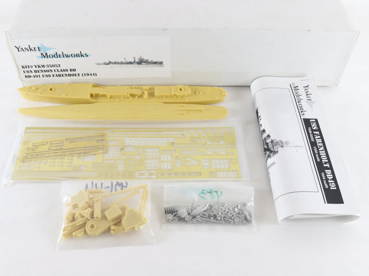 USS Farenholt 1944 USN Benson Class DD Yankee Model 1:350 YKM-35052 Resin Kit