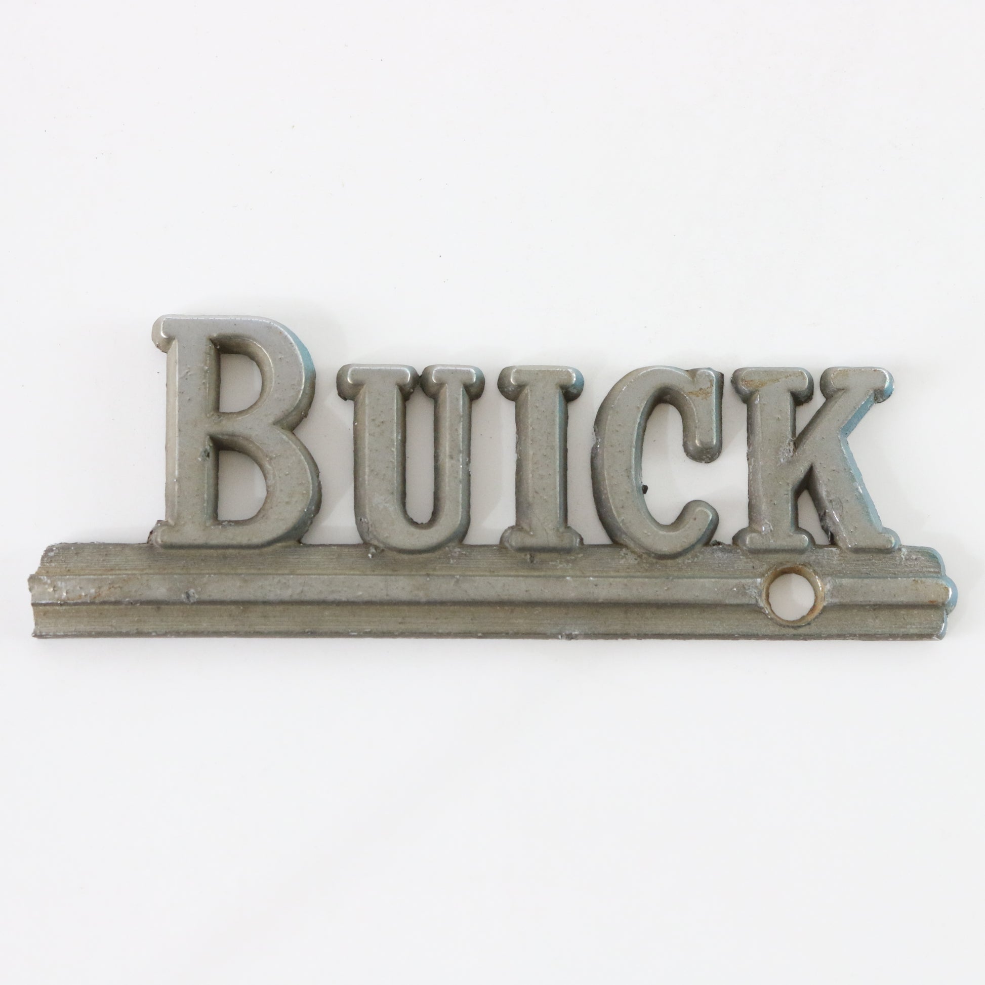 Vintage Buick Metal Car Emblem Name Badge