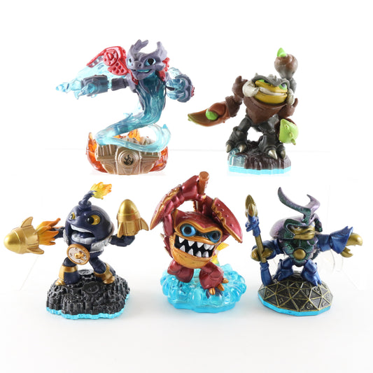 Lot Of 5 Skylanders Activision Wham Shell Countdown Dune Bug Spitfire Scorp
