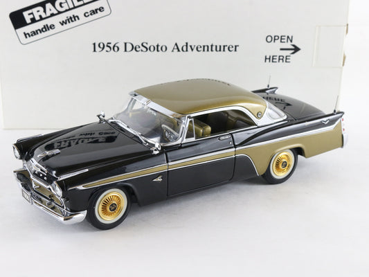 1956 Desoto Adventurer Black Gold Danbury Mint 1:24 Diecast 