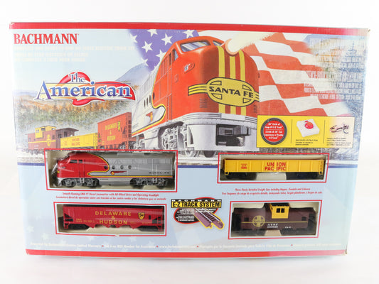 Bachmann HO 00653 The American Santa Fe Diesel Locomotive Train Set Unused