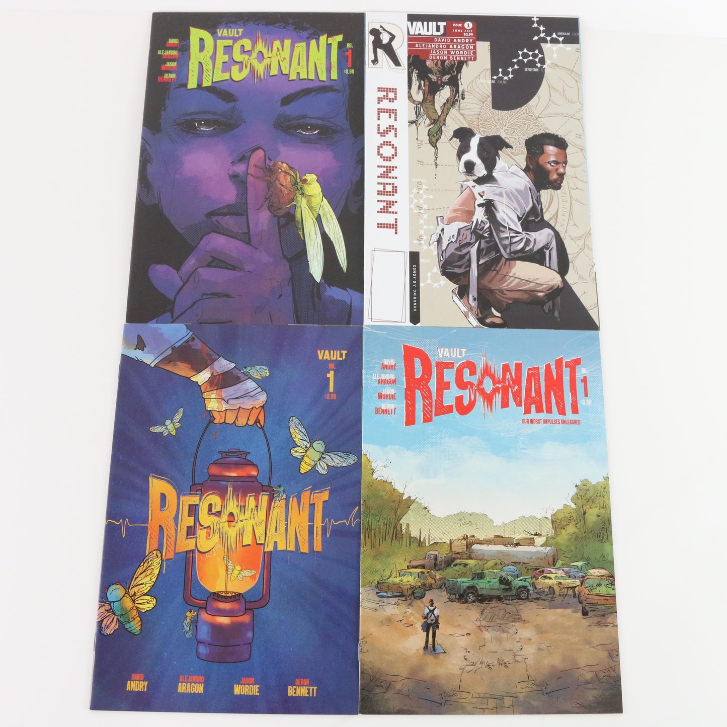 Lot Of 8 Resonant Issues #1-4 1ST PRINT Variant Vault NM Unread Comics