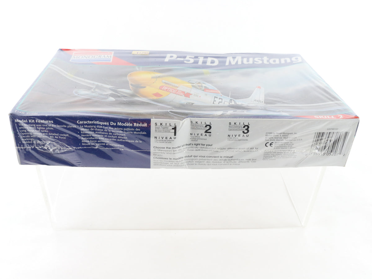 P-51D Mustang North American Fighter Plane Monogram 1:48 5207 Sealed Kit