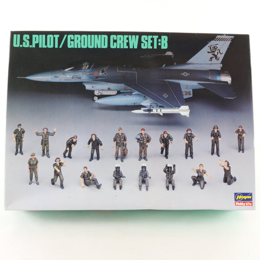 US Pilot Ground Crew Set B Aircraft In Action Series Hasegawa 1:48 36005 Figures
