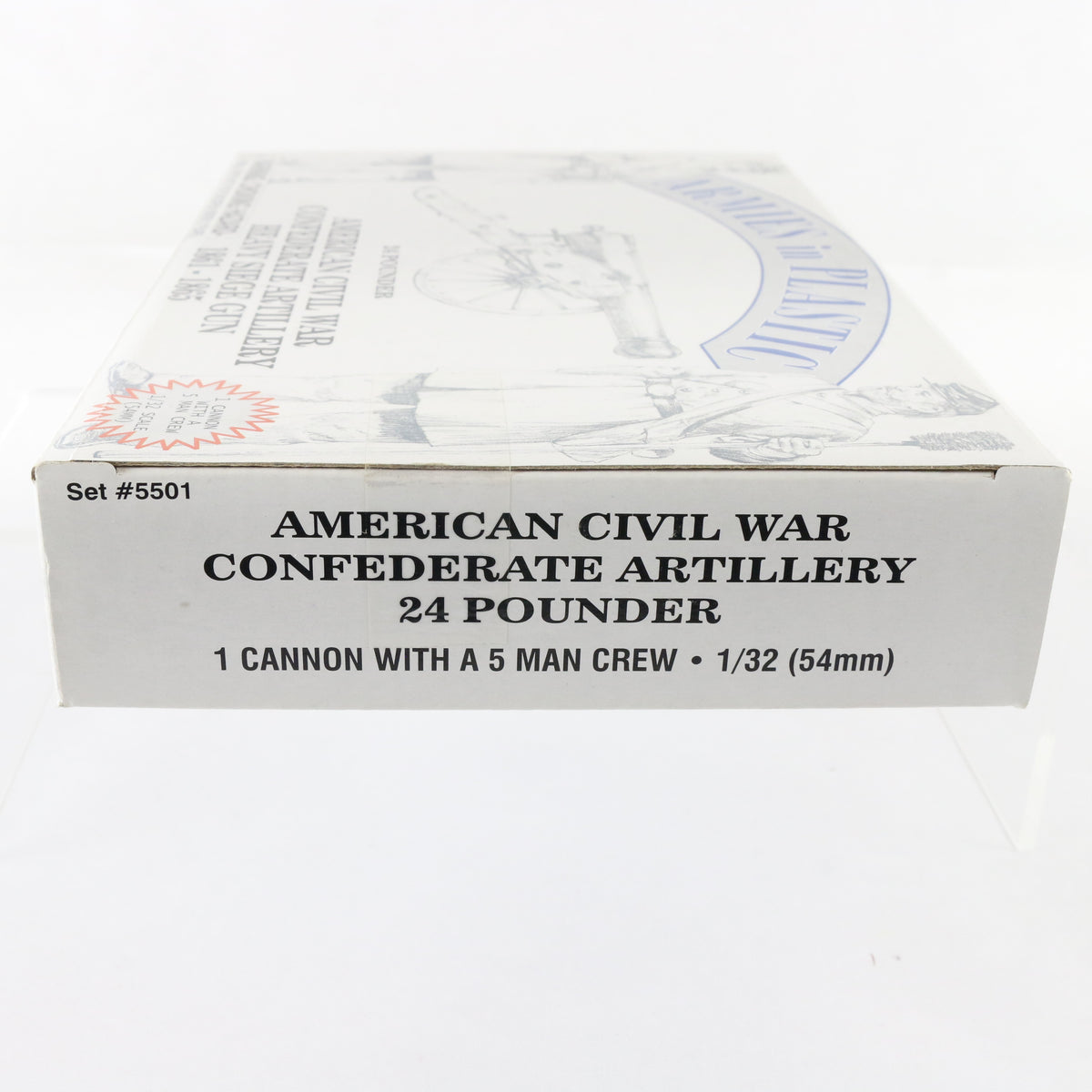 24 Pounder Cannon Confederate Artillery Civil War Armies In Plastic 1:32 5501