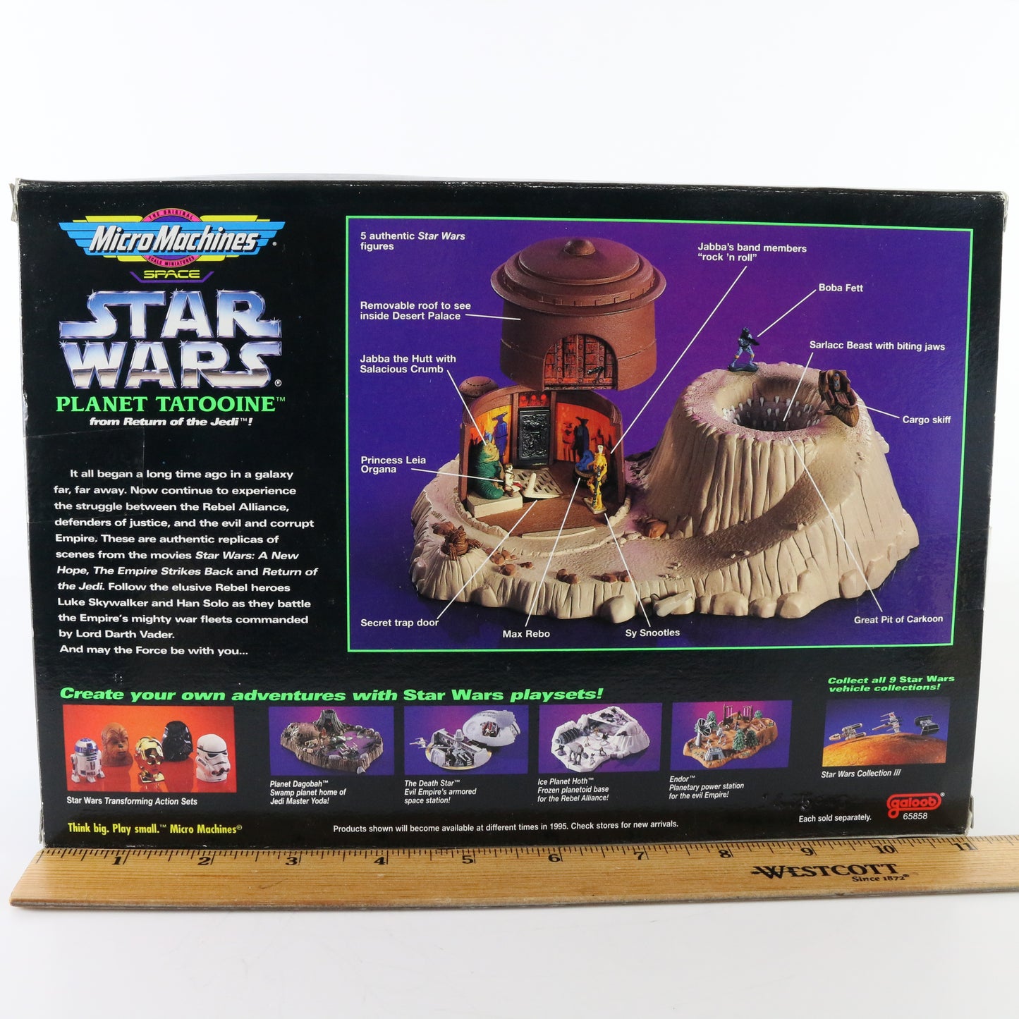 Micro Machines Space Star Wars Planet Tatooine Diorama Rotj Galoob 65858 NIB