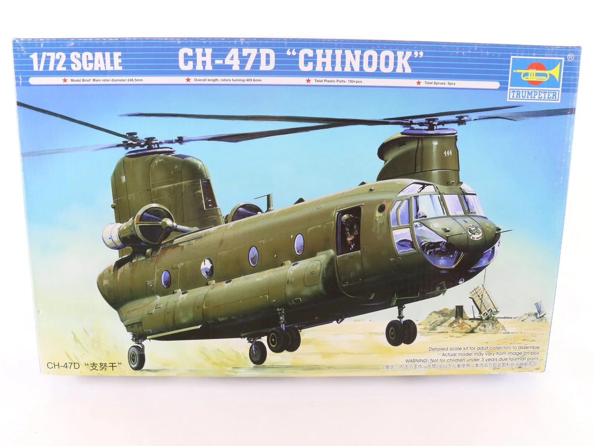 CH-47D Chinook Transport Helicopter Boeing Trumpeter 1:72 01622 Military Kit