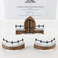 Dept 56 Heritage Village Churchyard Gate & Fence Set Of 3 Accessories 5806-8