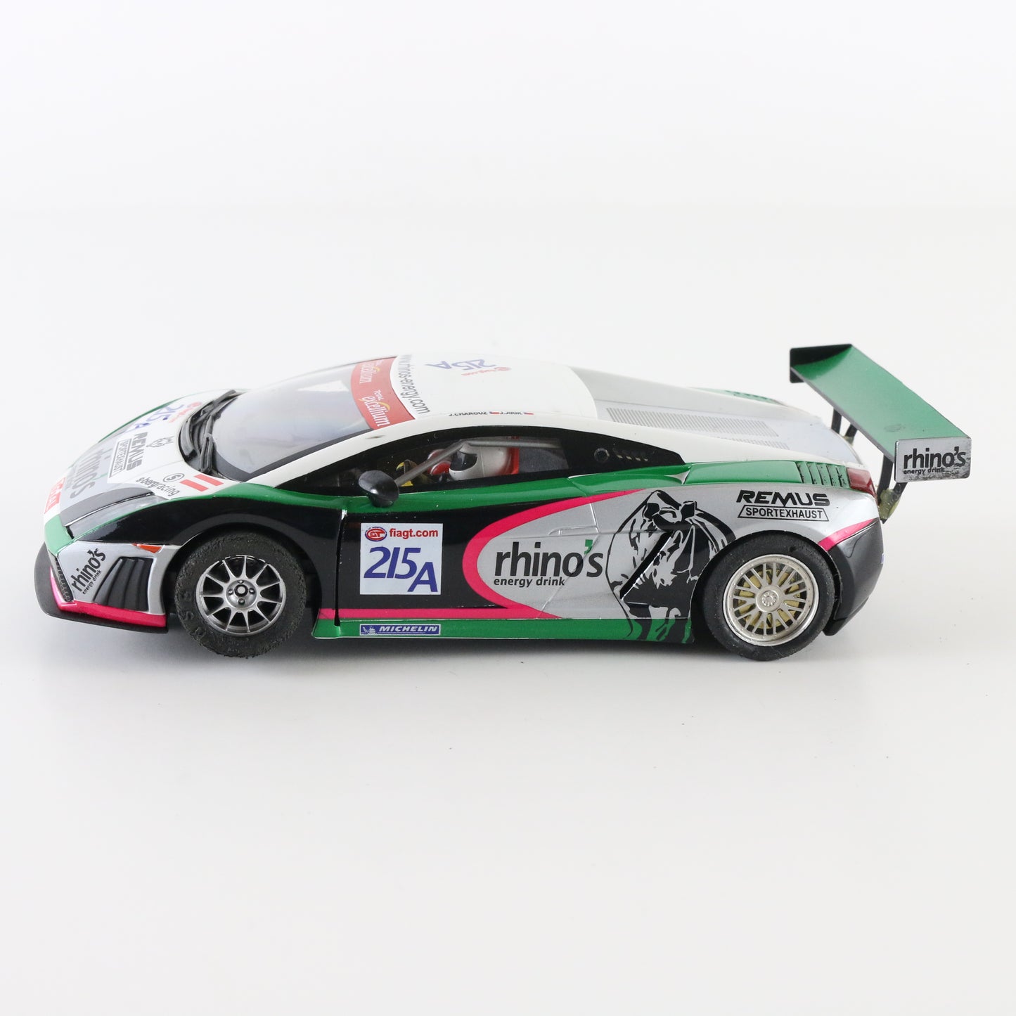 Ninco Lamborghini Gallardo S-Berg #215a green white 1:32 slot car