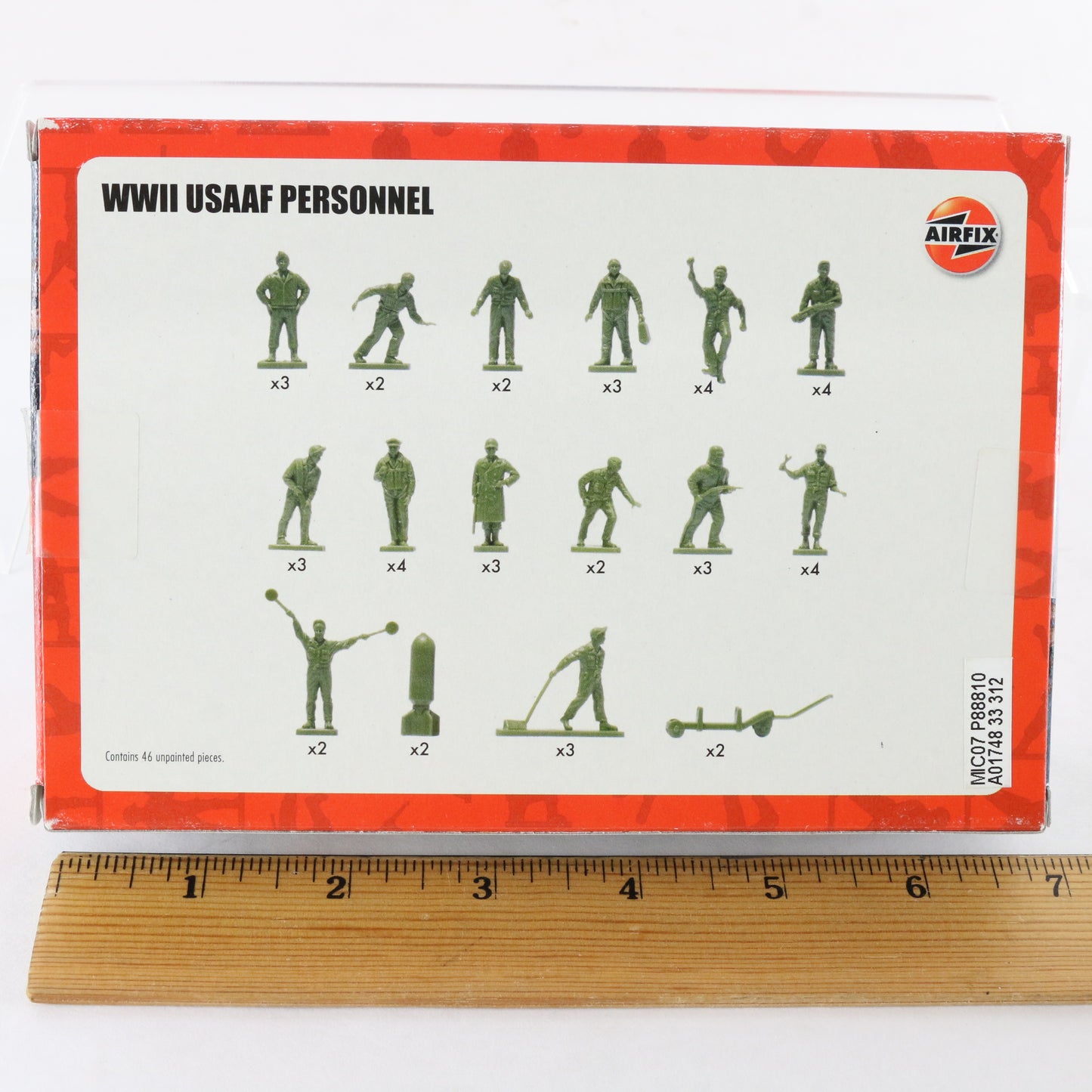 USAAF Personnel Air Force WWII Airfix 1:72 Plastic Model Soldier Figures