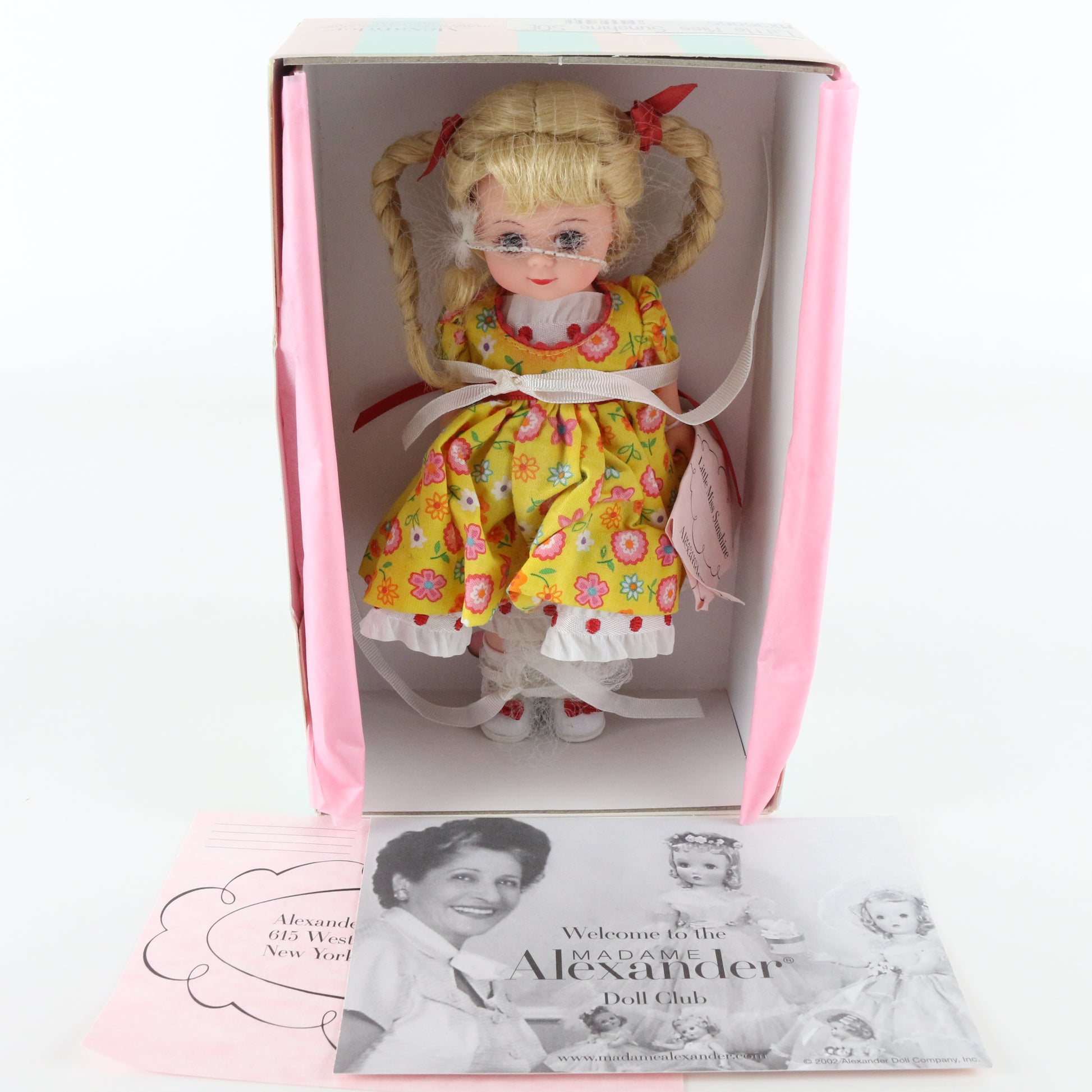 Little Miss Sunshine Soe Madame Alexander Yellow Dress Girl Doll 8" Mx35065