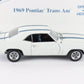 1969 Pontiac Trans Am Blue White Danbury Mint 1:24 Diecast Model Car