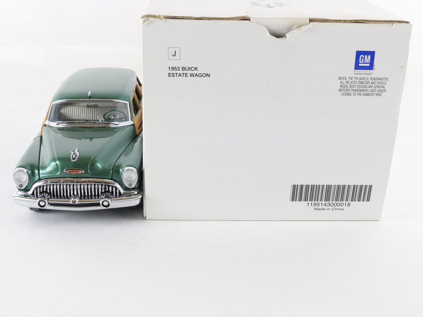 1953 Buick Estate Wagon Green Wood Panel Danbury Mint 1:24 Diecast Model Car