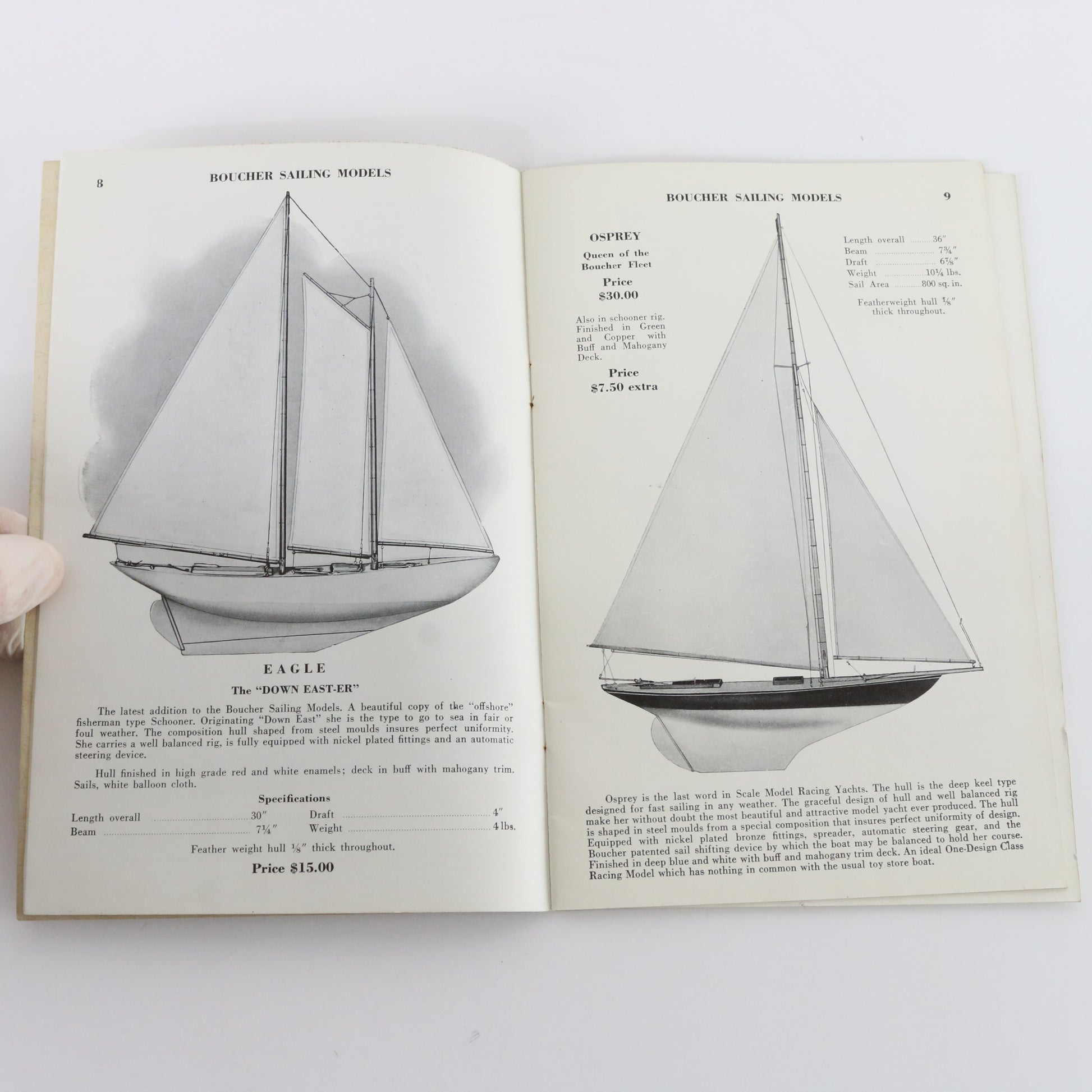 1933 Vintage Boucher Hobby Boat & Model Construction Set Catalog