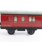 Red Guard Passenger Wagon Hornby Meccano LMS O Model Train collectible tinplate coach with LMS branding