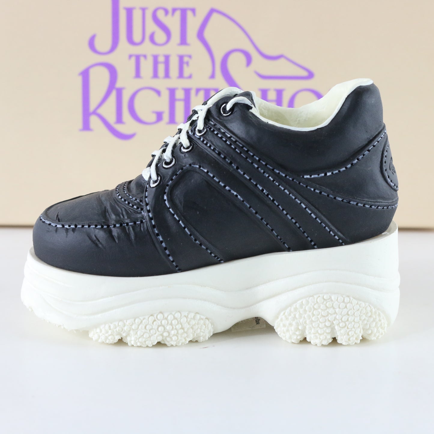 Just The Right Shoe Sneaking By Black Raine Willitte Resin Shoe 25035