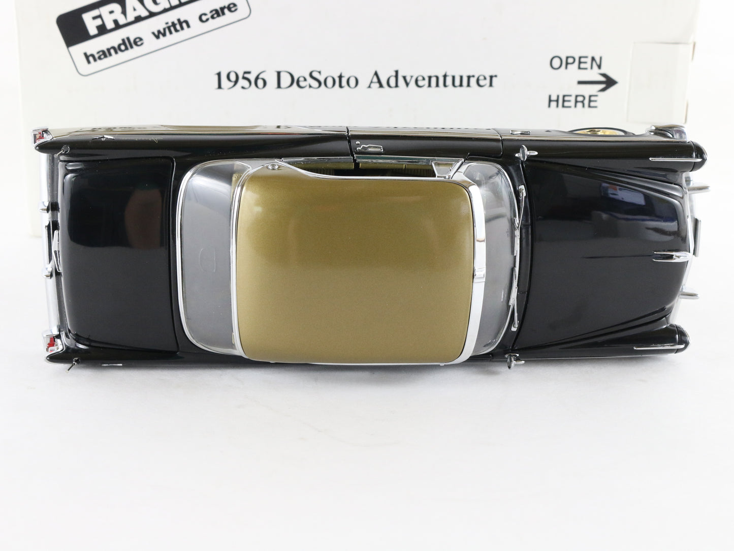 1956 Desoto Adventurer Coupe Black Gold Danbury Mint 1:24 Diecast Model