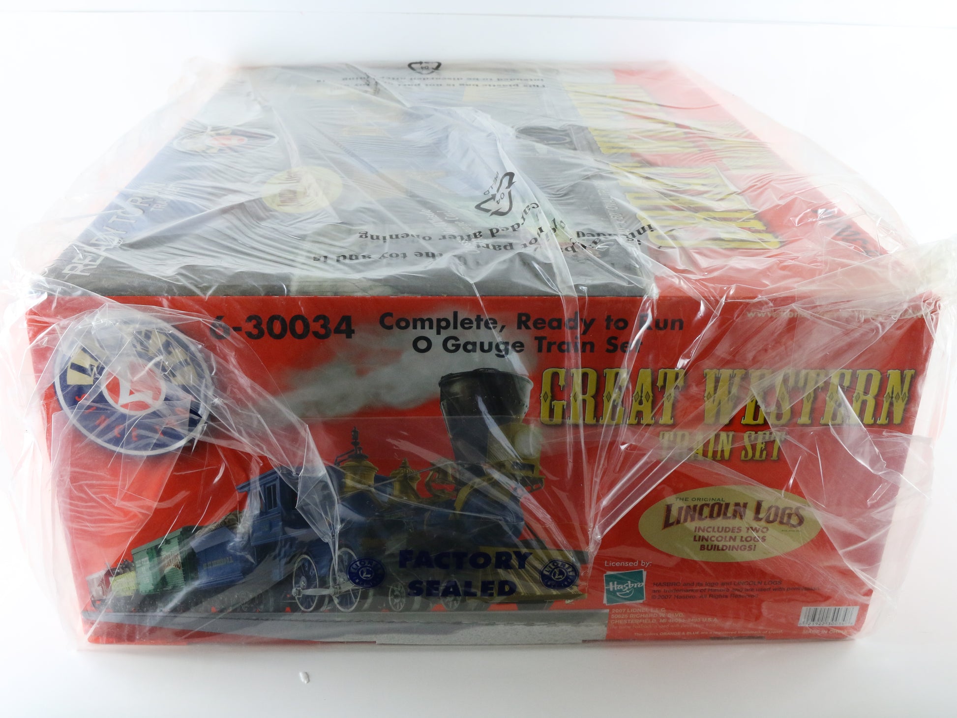 Lionel O 6-30034 Great Western Lincoln Logs Large Train Set Hasbro