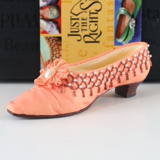 Tassels Pink Resin Collectible Shoe