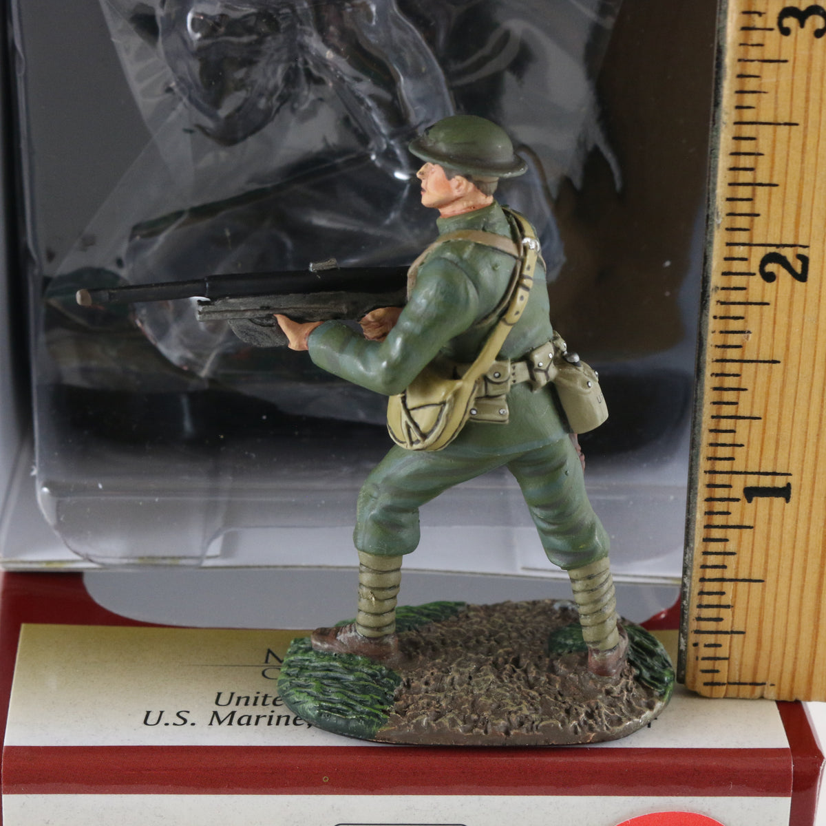 USMC Marine WW1 Chau-Chat Gunner Soldier Britains 1:30 10043 Metal Figure