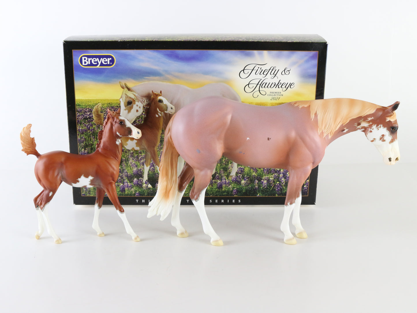 Breyer Firefly & Hawkeye Premier Collection W/ Box Bag & COA Traditional Horse