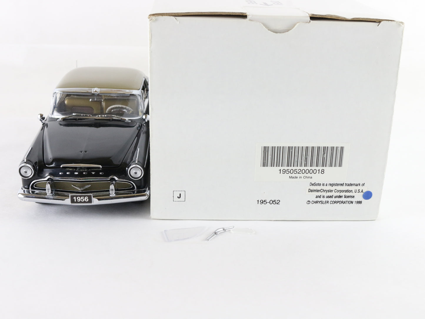 1956 Desoto Adventurer Black Gold Danbury Mint 1:24 Diecast Model Car