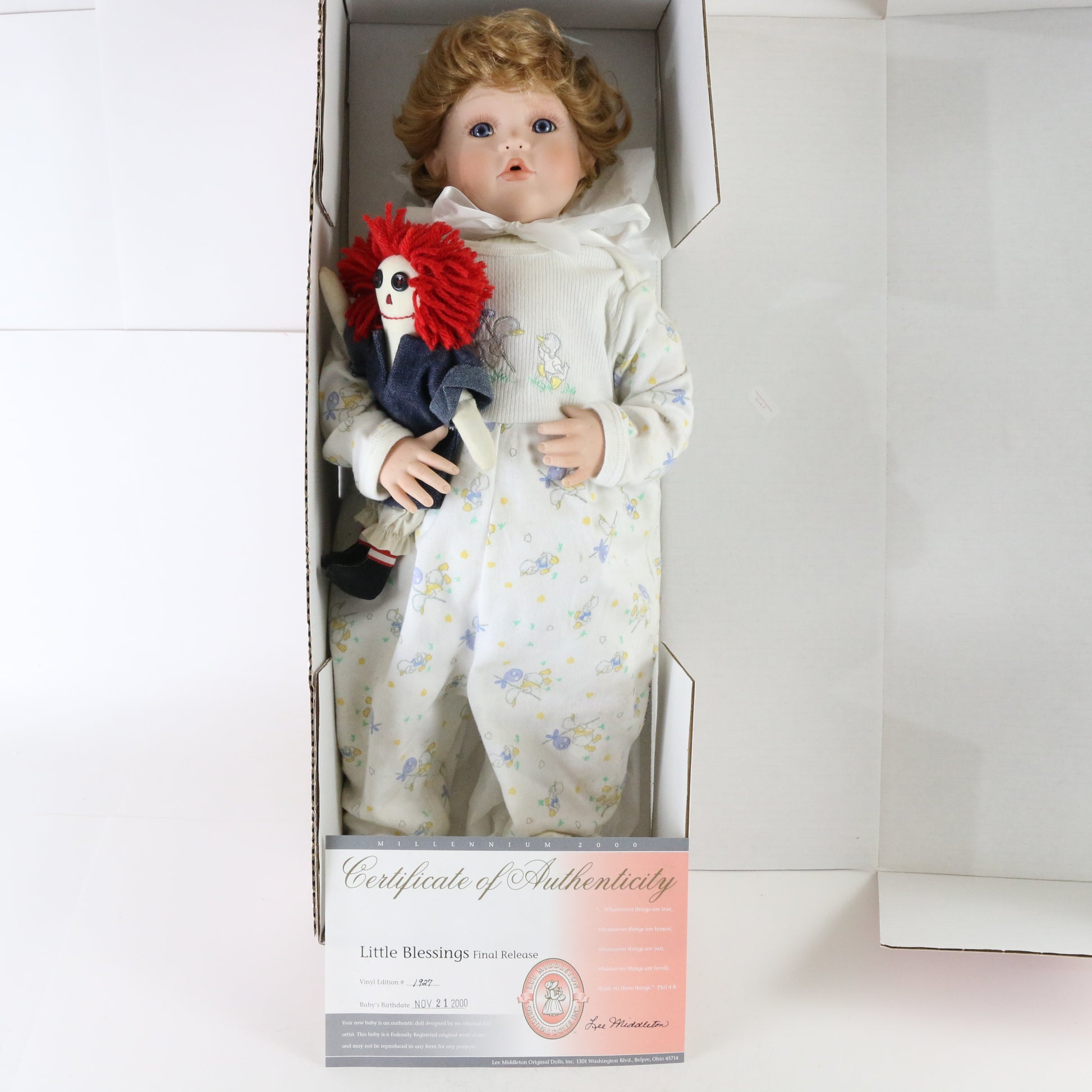 Little Blessings Final Release Lee Middleton 00370 Large 21" Doll #1927