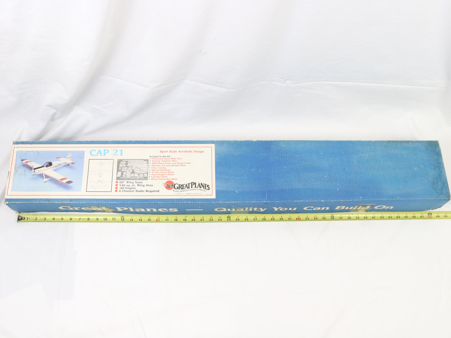 Great Planes Cap 21 .40 Aerobatic 60" Wingspan Wood RC Kit