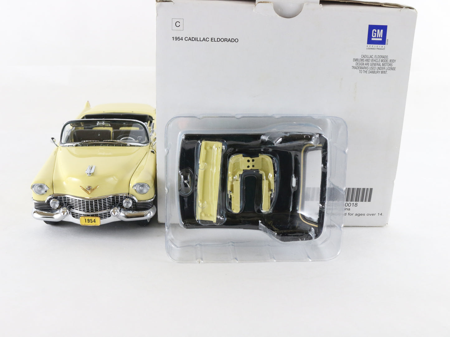 1954 Cadillac Eldorado Convertible Apollo Gold Danbury Mint 1:24 Diecast Model