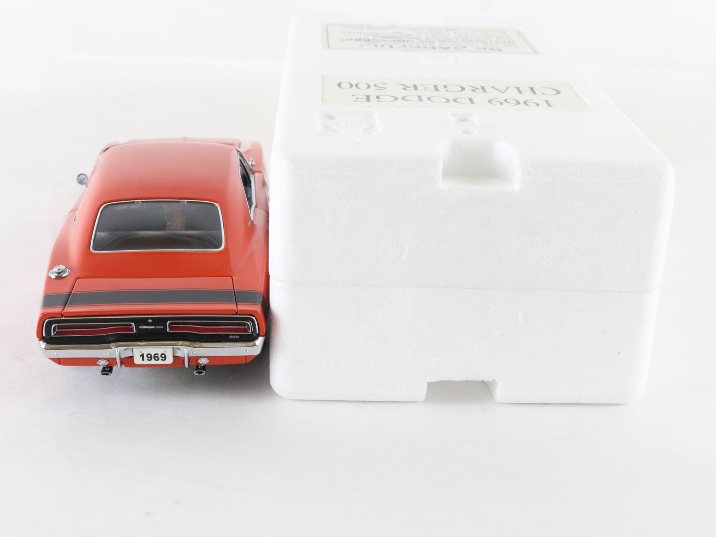 1969 Dodge Charger 500 Orange Black Limited Danbury Mint 1:24 Diecast 3036/5000