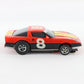 Aurora AFX Chevy Corvette #8 Red Yellow Screecher HO Slotless Slot Cars
